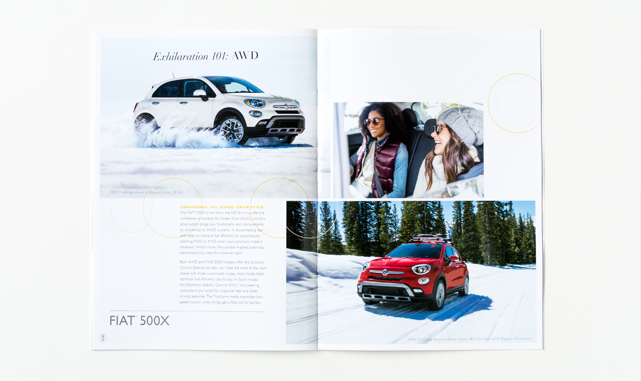 fiat printed brochure open